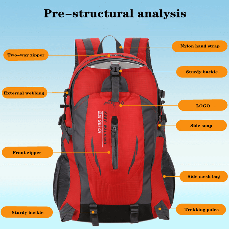 حقيبة ظهر للمشي لمسافات طويلة سعة 28 لترًا