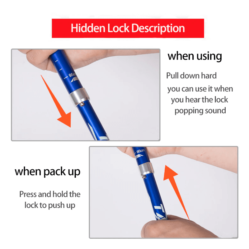 عصا المشي القابلة للطي