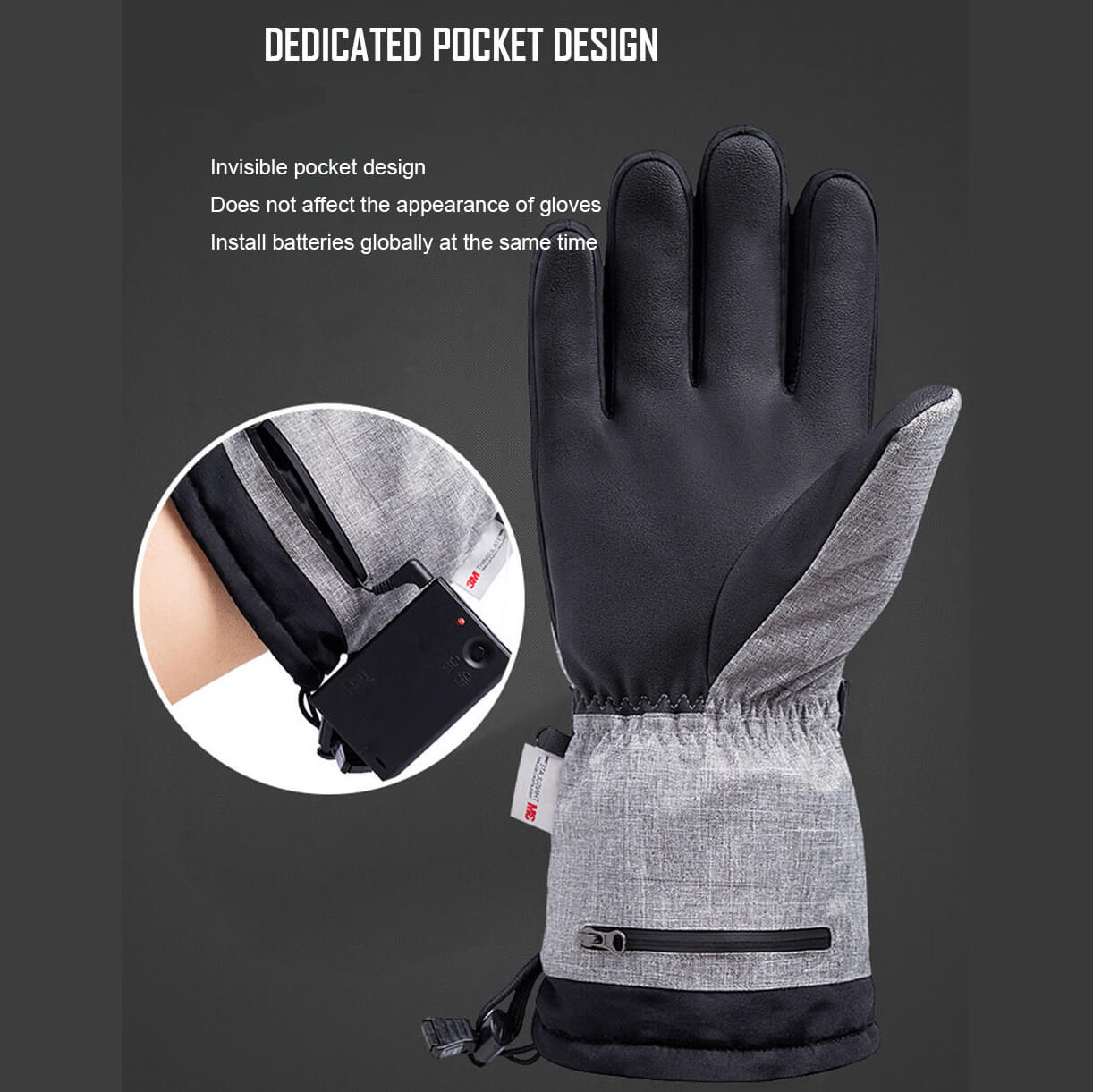 Gants d’Hiver Chauffants 5000mAh