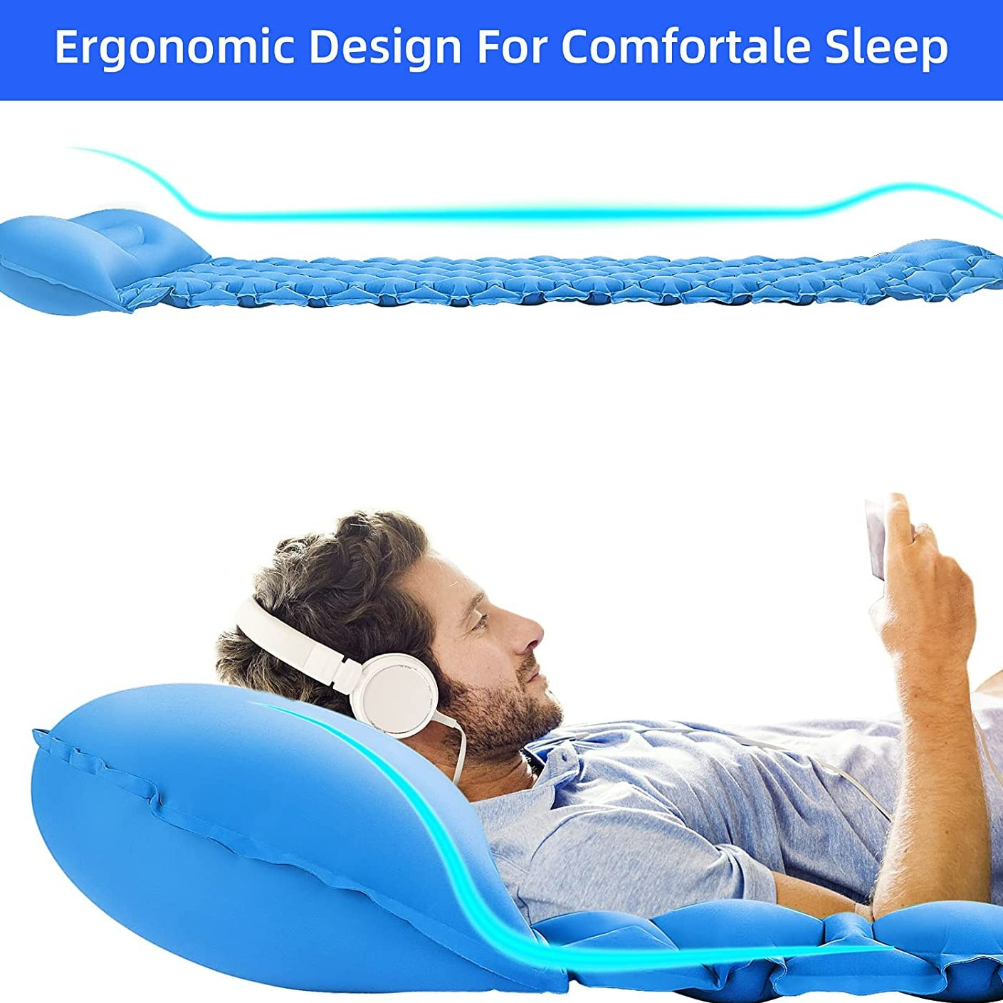 مرتبة قابلة للنفخ متينة 